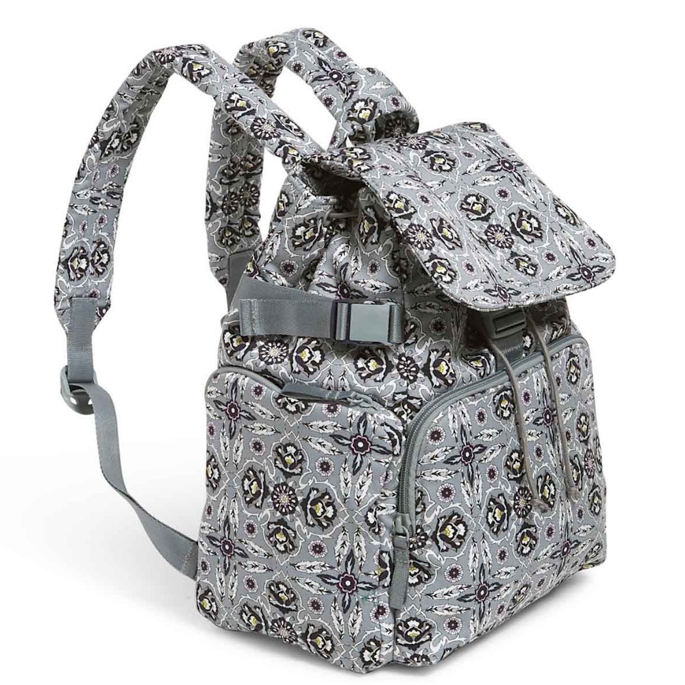 Vera Bradley Utility Backpack Plaza Tile Diaper Bag Backpack MSRP $95